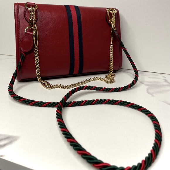 Authentic Gucci Rajah Web Chain Shoulder Bag - Picture 4 of 8